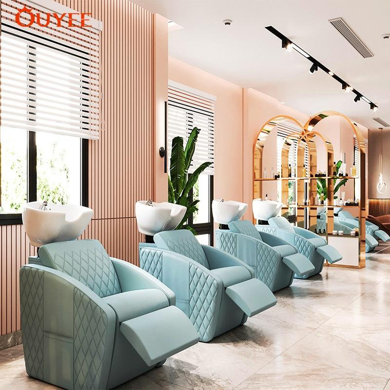 Nail Salon Reception Desk Furniture Nail Polish Stand Bar Counter Display Racks Nail Salon Custom Design for Beauty Shop