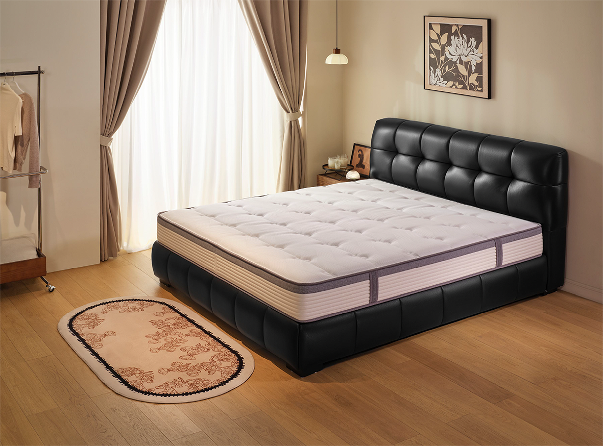 Black Faux Leather Headboard  Double Bed R241101