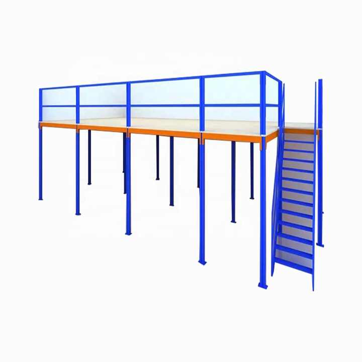 Metal Heavy Duty Attic Shelf With High Load Capacity Mezzanine Rack for Large Factory and Warehouse