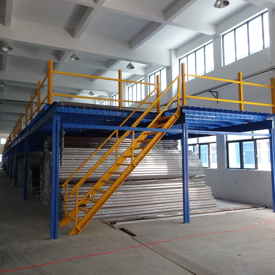 Metal Heavy Duty Attic Shelf With High Load Capacity Mezzanine Rack for Large Factory and Warehouse