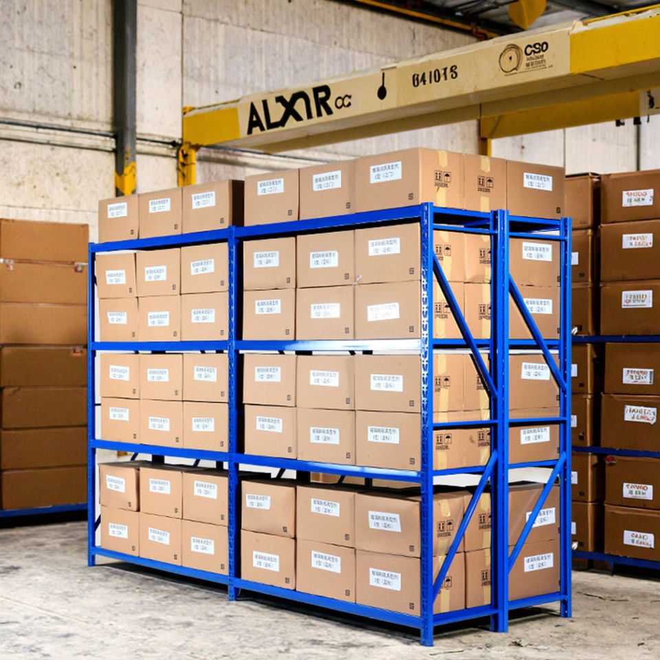 100~500kg High Quality Customized Industrial Workshop Display Light Duty Racks Steel Boltless Powder Coated Corrosion Protected