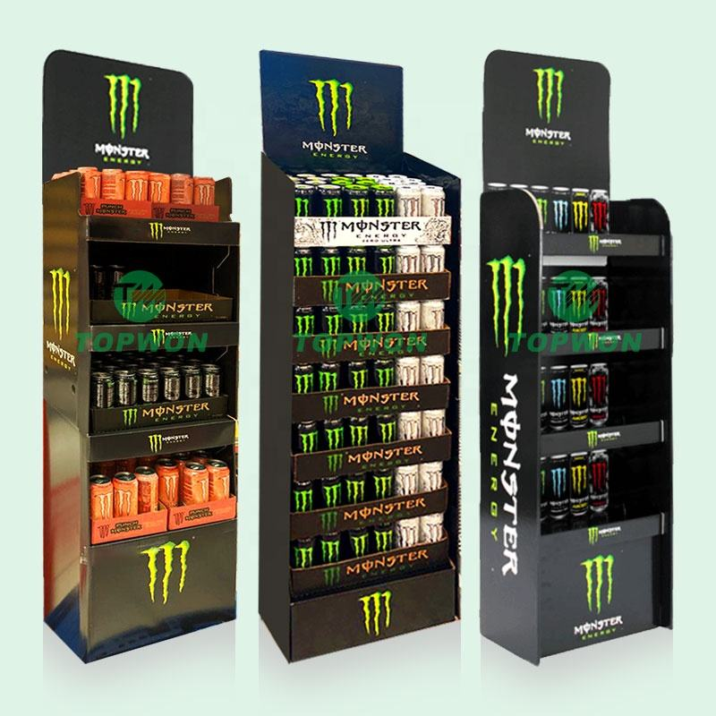 High Quality Rapid Prototyping Cardboard Retail Floor Display Stand Customized Pop up Floor Paper Corrugated Display Stand