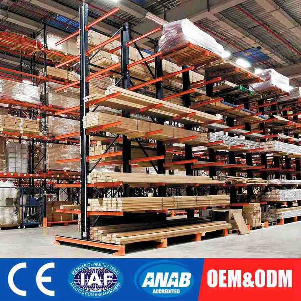 Super Heavy Duty Warehouse Storage Diy Storage Cantilever Rack Steel Ce Corrosion Protection
