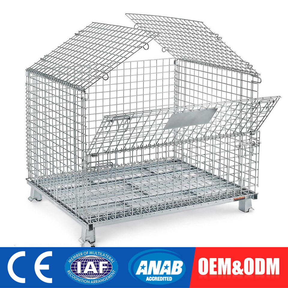 Collapsible Storage Cage for Auto Parts