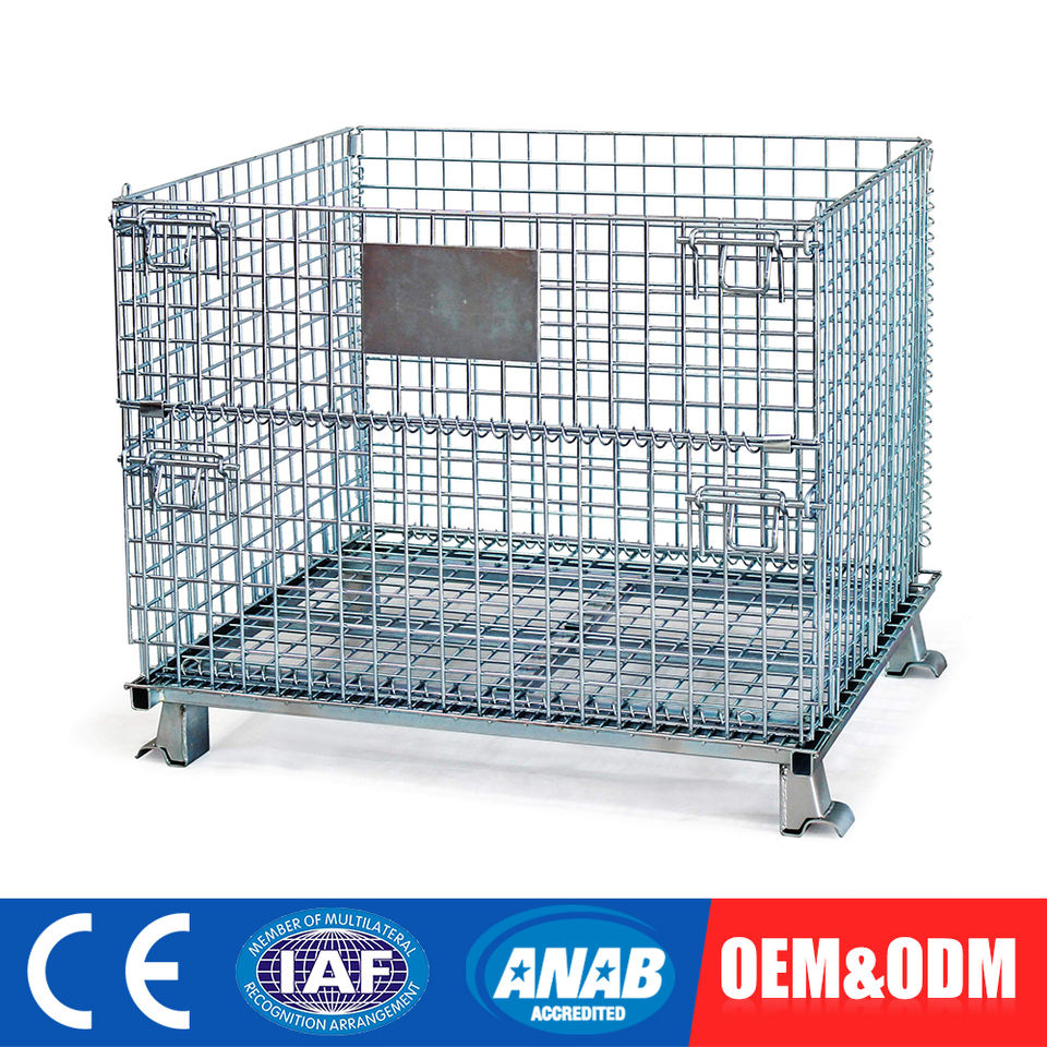 Collapsible Storage Cage for Auto Parts