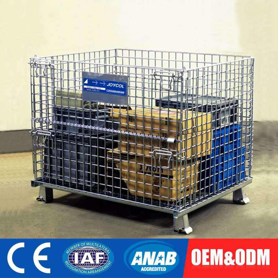 Collapsible Storage Cage for Auto Parts