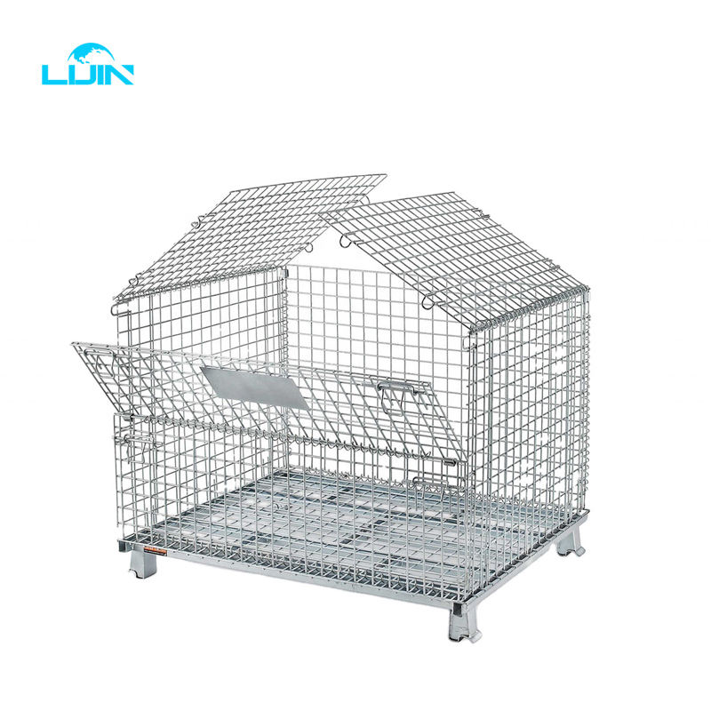 Custom-made Mesh Warehouse Metal Roll Storage Cage Rack