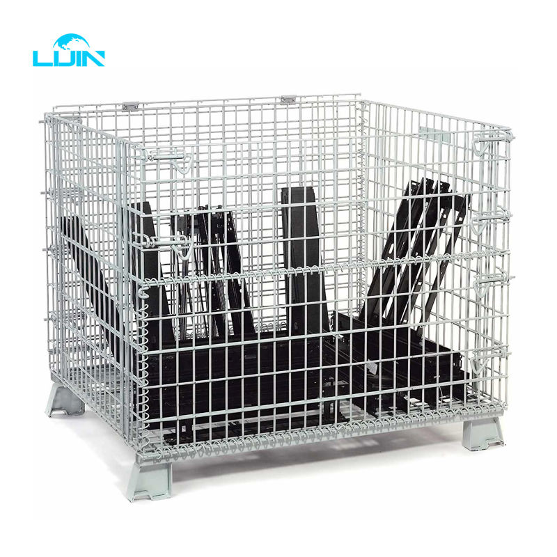Custom-made Mesh Warehouse Metal Roll Storage Cage Rack