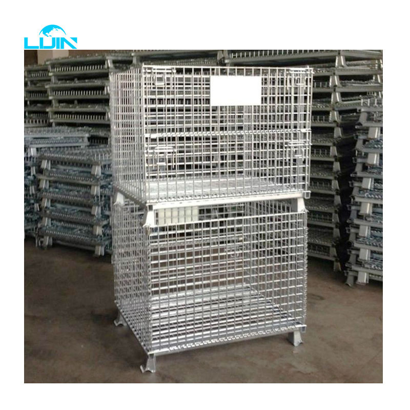 Custom-made Mesh Warehouse Metal Roll Storage Cage Rack