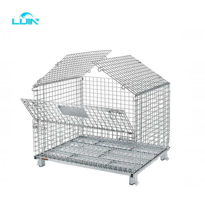 Custom-made Mesh Warehouse Metal Roll Storage Cage Rack