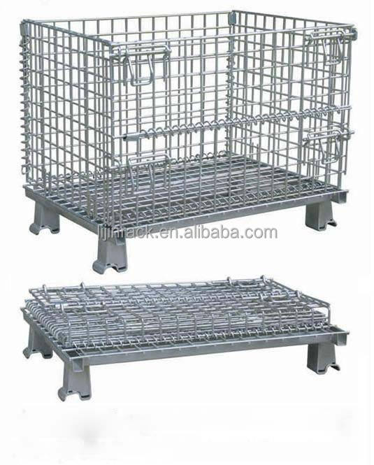 Wholesale Price Metal Shelf, Workshop Storage Cage , Galvanized Wire Mesh Container