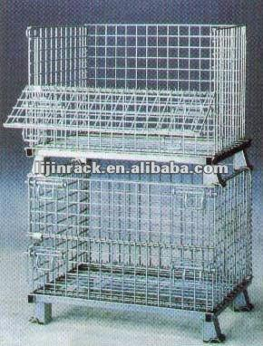 Wholesale Price Metal Shelf, Workshop Storage Cage , Galvanized Wire Mesh Container