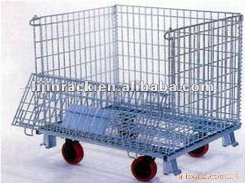 Wholesale Price Metal Shelf, Workshop Storage Cage , Galvanized Wire Mesh Container