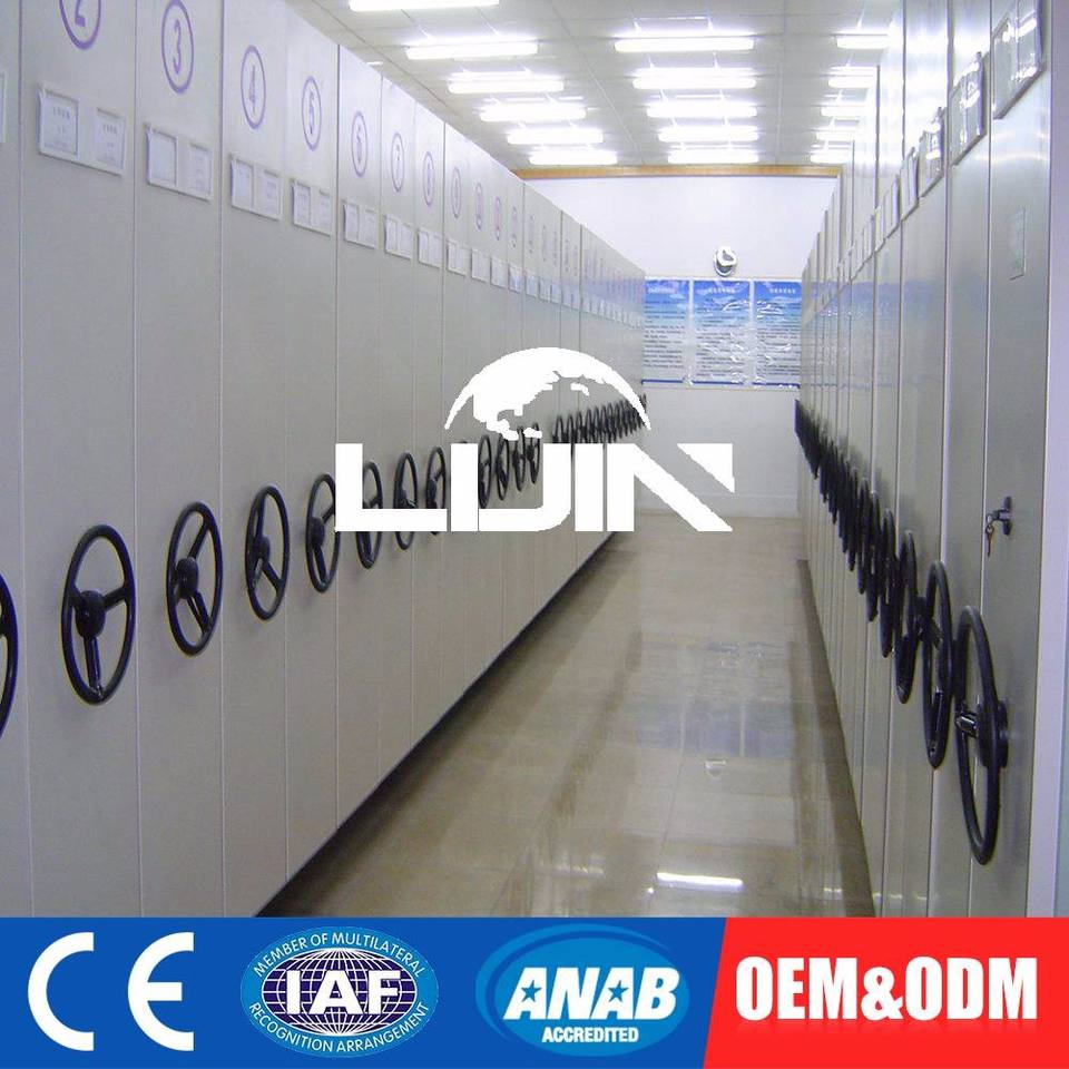 Top Class Custom Color Door Metal Shelving Modern Library Mobile Tire Rack