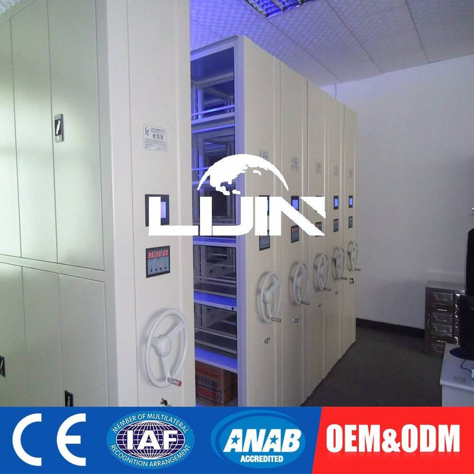 Top Class Custom Color Door Metal Shelving Modern Library Mobile Tire Rack