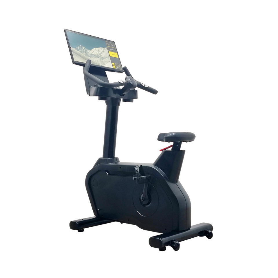 Gym Fitness Equipment Mirror Screen Upright Bike Mobile Projection Exercise Bike