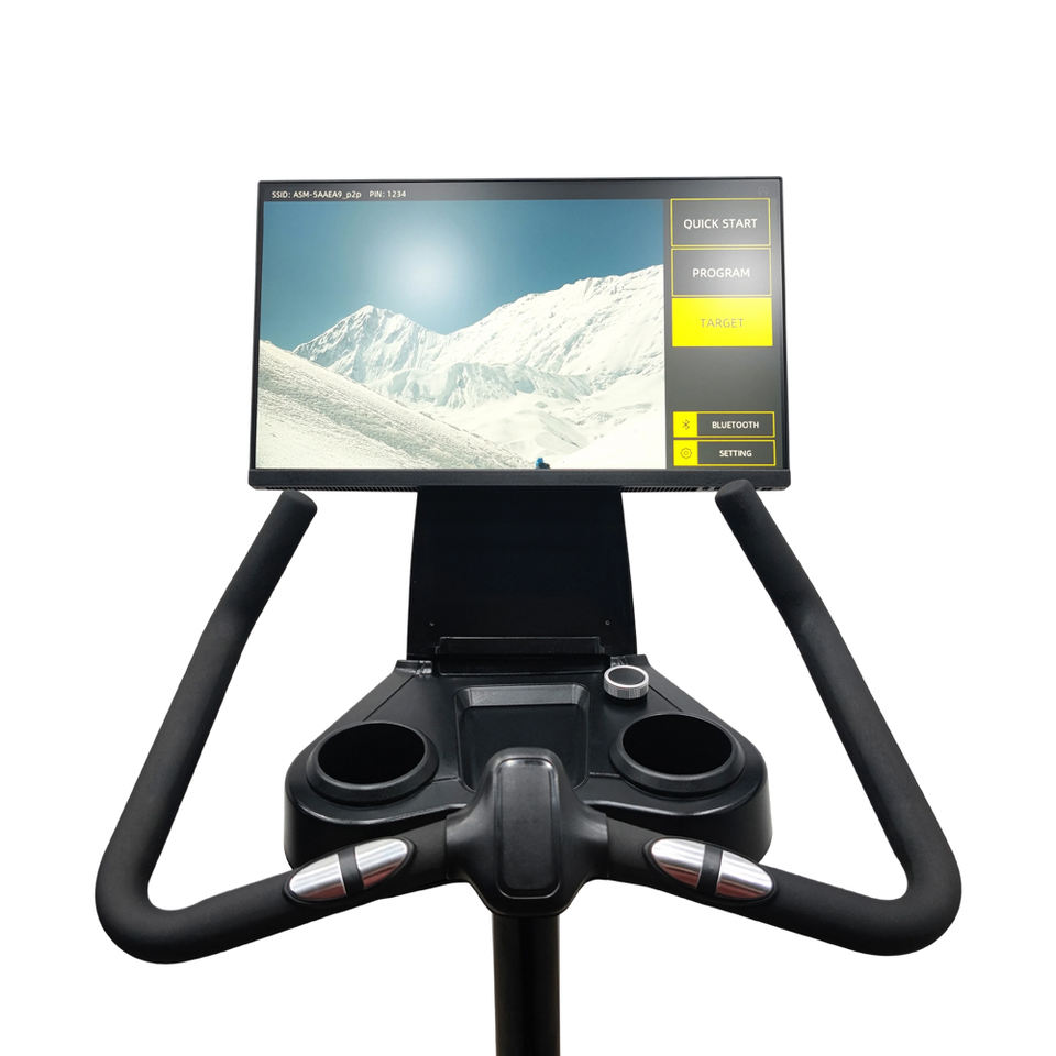 Gym Fitness Equipment Mirror Screen Upright Bike Mobile Projection Exercise Bike