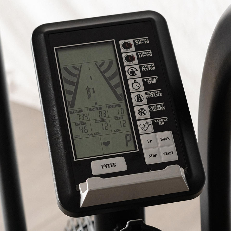 Commercial Air Bike Exercise Equipment with Chain Drive for Gym Use