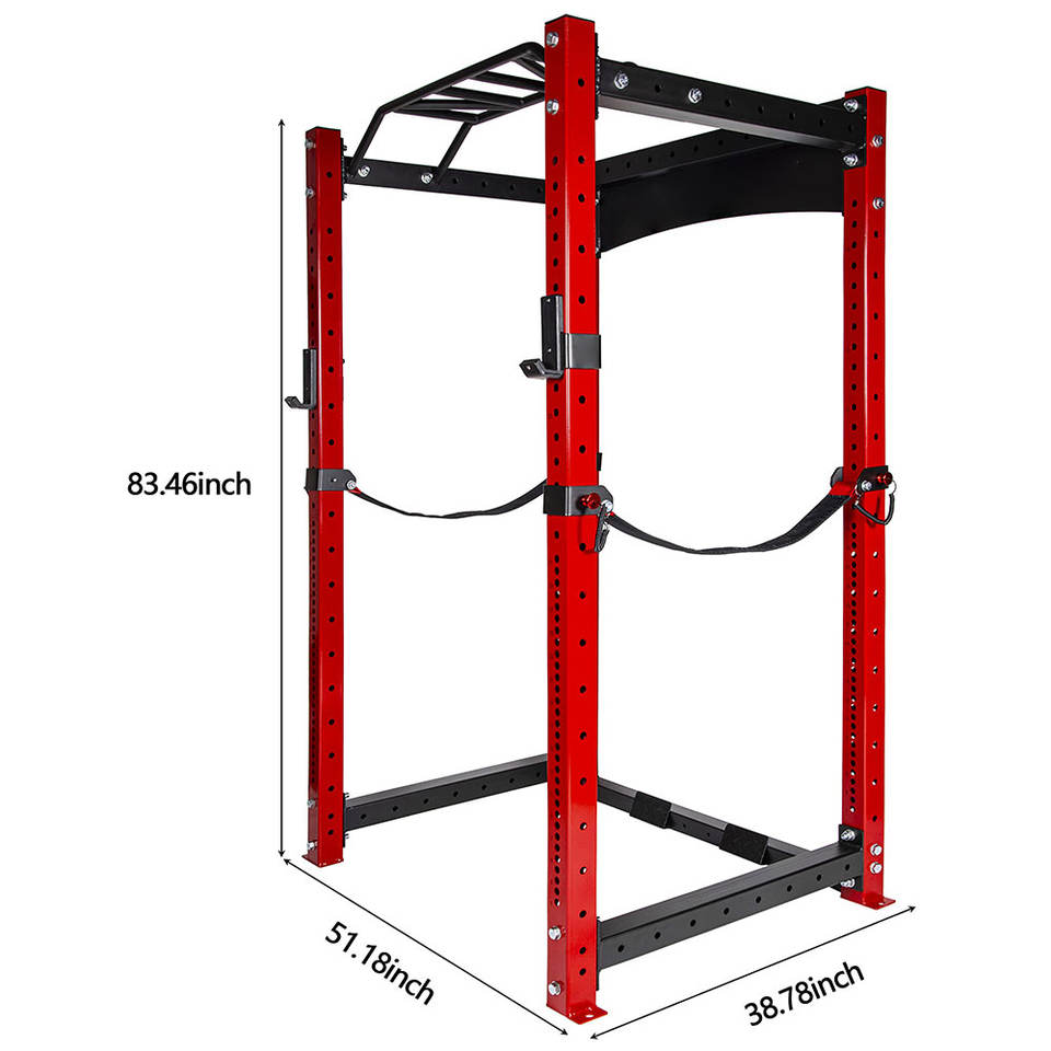 Reliable Impact-Resistant Multifunction Power Rack Squat Rack for Full-Body Workouts Premium Benches & Racks