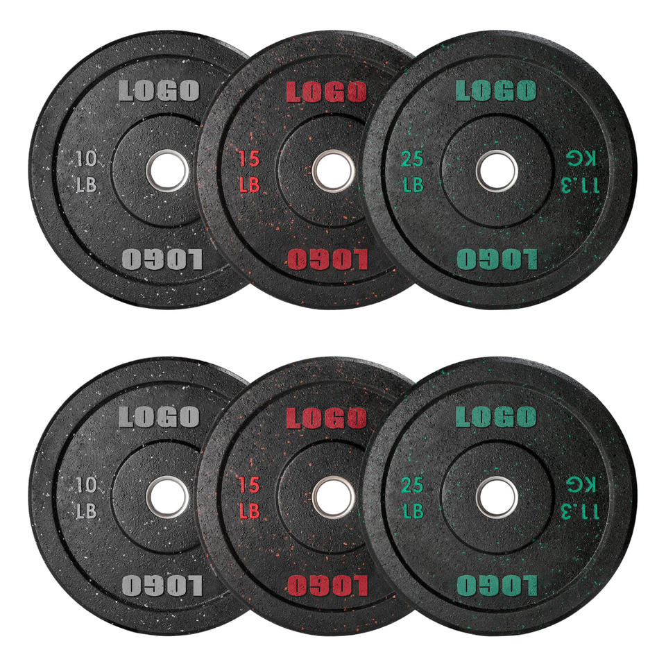 Hexagonal Olympic Competition Rubber Weight Plates for Athletic Training