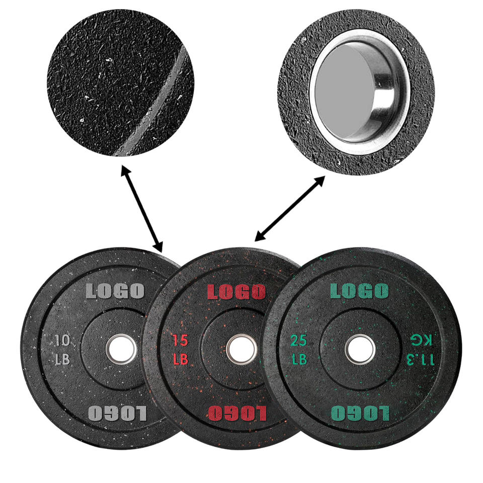 Hexagonal Olympic Competition Rubber Weight Plates for Athletic Training