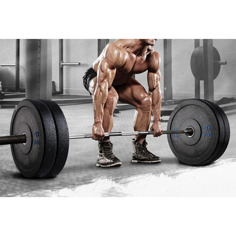 Hexagonal Olympic Competition Rubber Weight Plates for Athletic Training