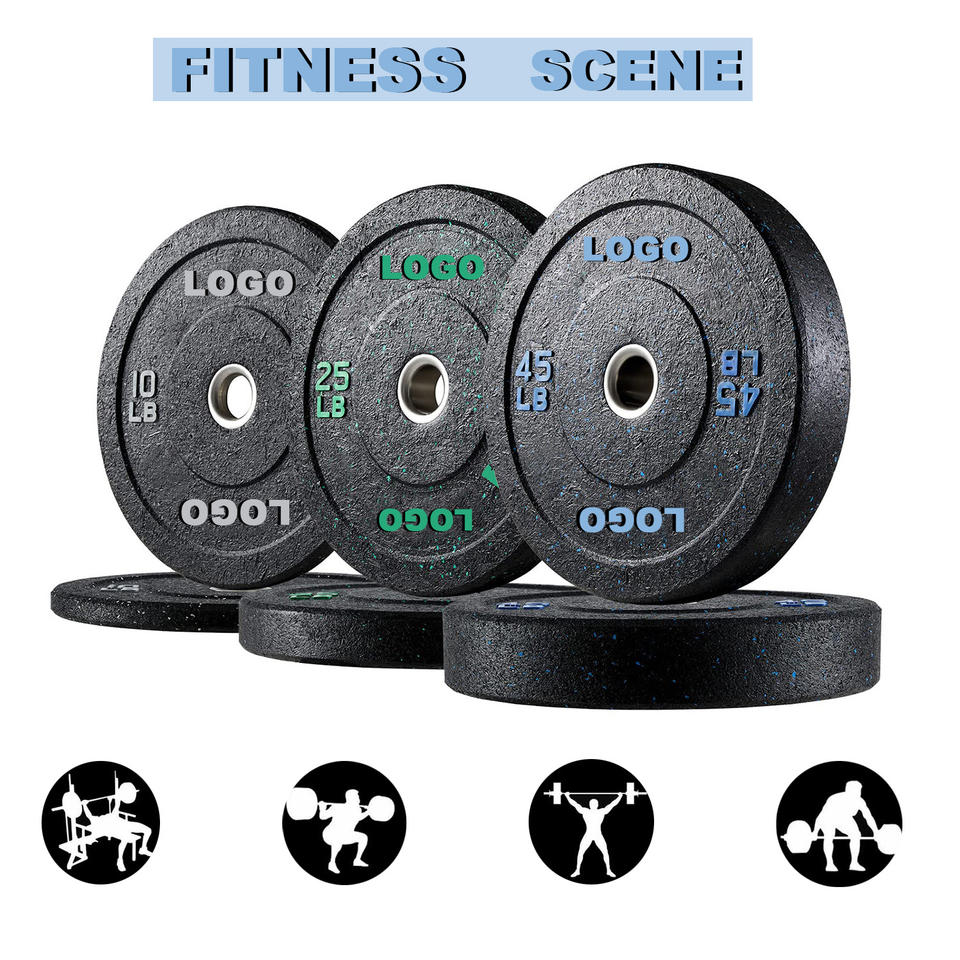Ventilated Anti-Sweat Rubber Weight Plates Sets Competition Plate Type for Strongman Training