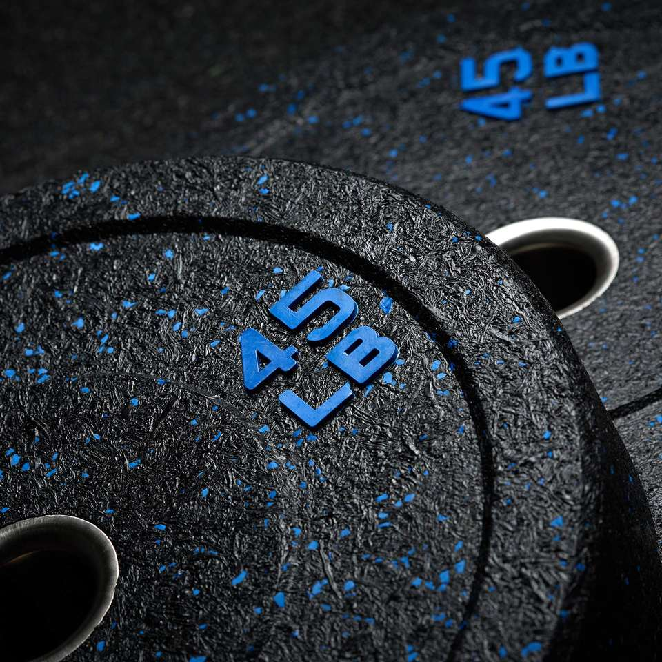 Ventilated Anti-Sweat Rubber Weight Plates Sets Competition Plate Type for Strongman Training