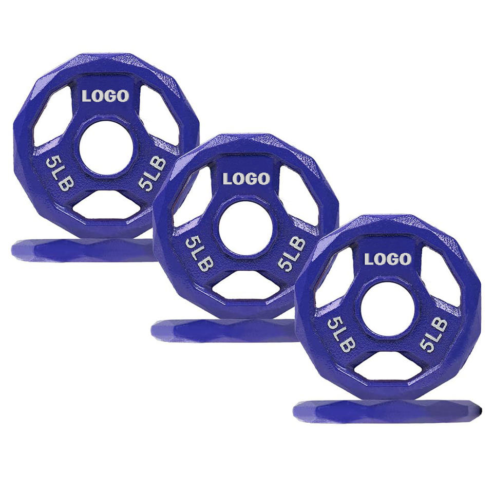 Competition Cast Iron Weight Plates Forged Gripped Design for Muscle Toning