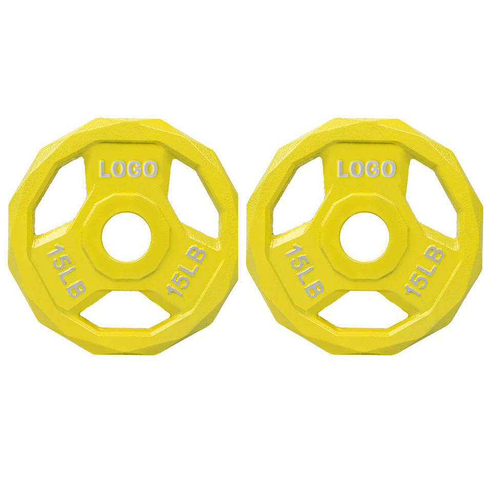 Reliable Performance Competition Plates Easy to Maintain Cast Iron for Full-Body Workout