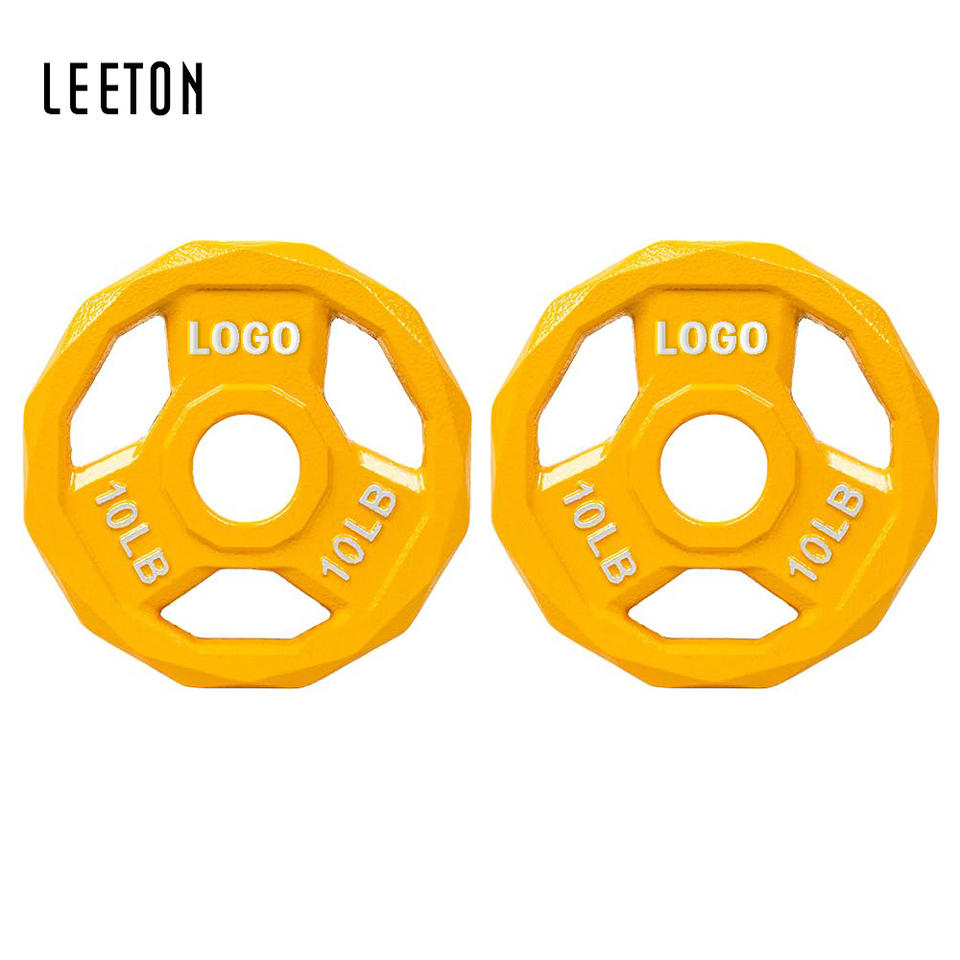 Reliable Performance Competition Plates Easy to Maintain Cast Iron for Full-Body Workout