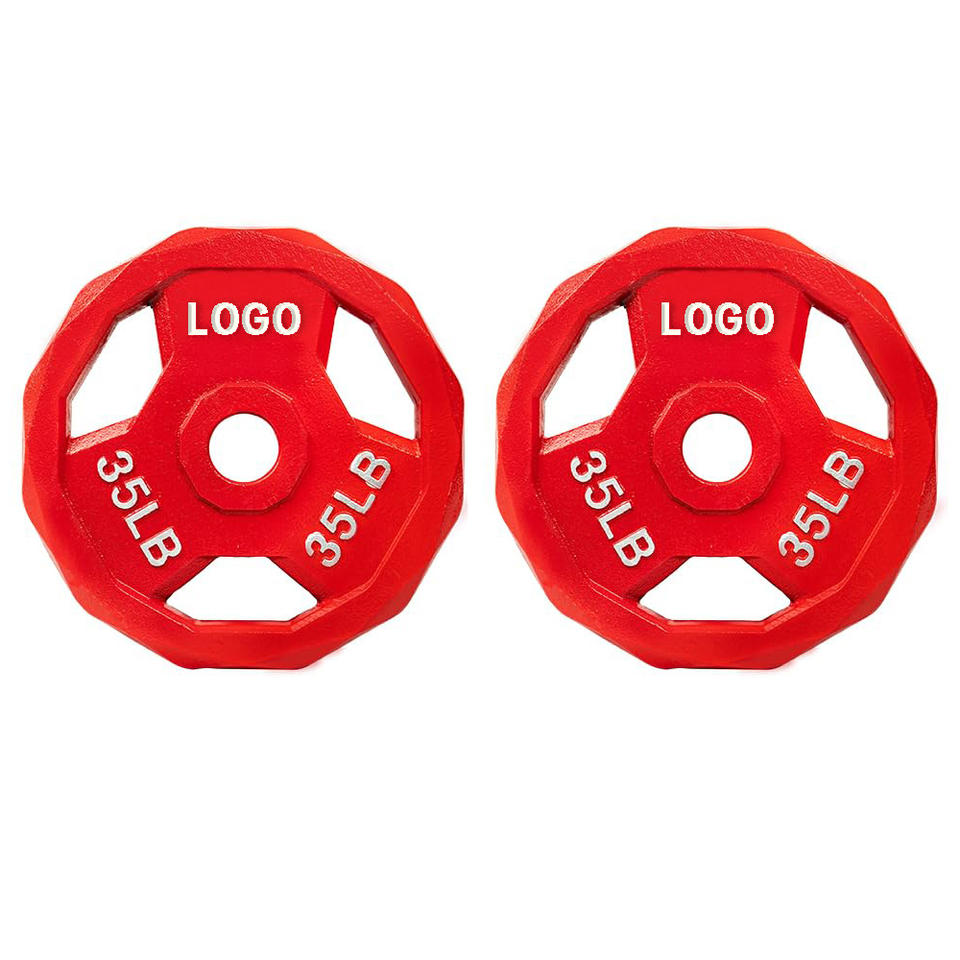 Reliable Performance Competition Plates Easy to Maintain Cast Iron for Full-Body Workout