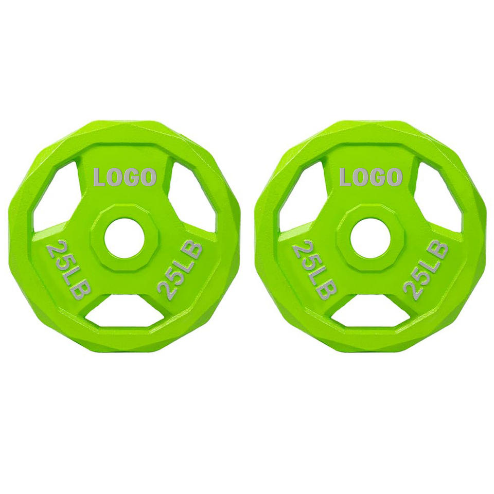 Reliable Performance Competition Plates Easy to Maintain Cast Iron for Full-Body Workout