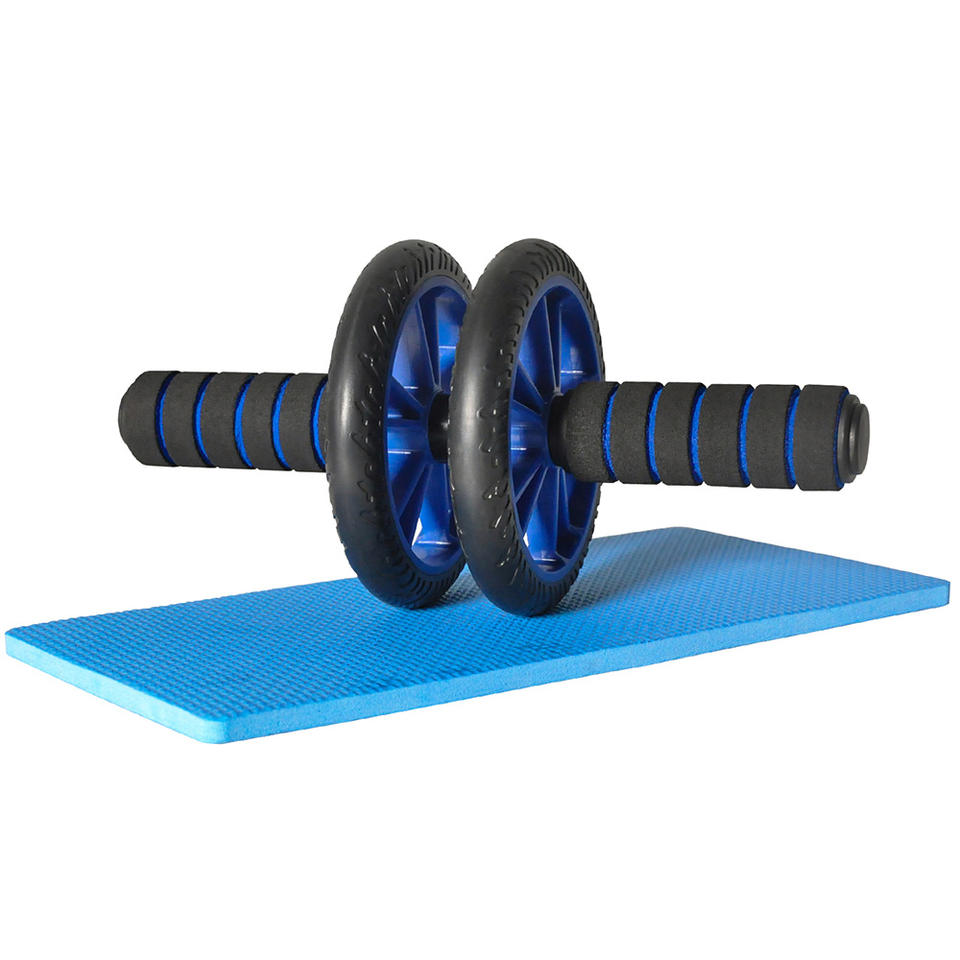 Easy to Use Fitness Equipment Steel ABS Plastic and Rubber Abdominal Wheel Roller for Home Exercise and Yoga