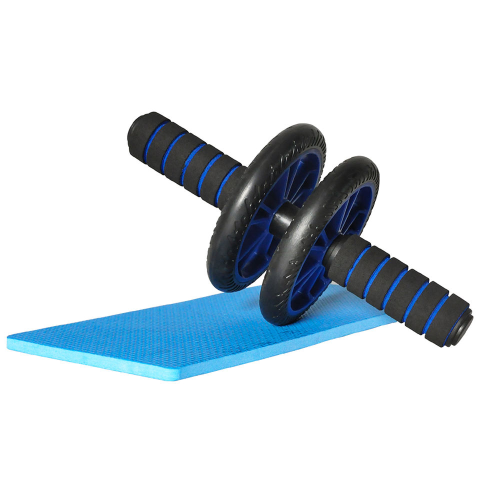 Easy to Use Fitness Equipment Steel ABS Plastic and Rubber Abdominal Wheel Roller for Home Exercise and Yoga