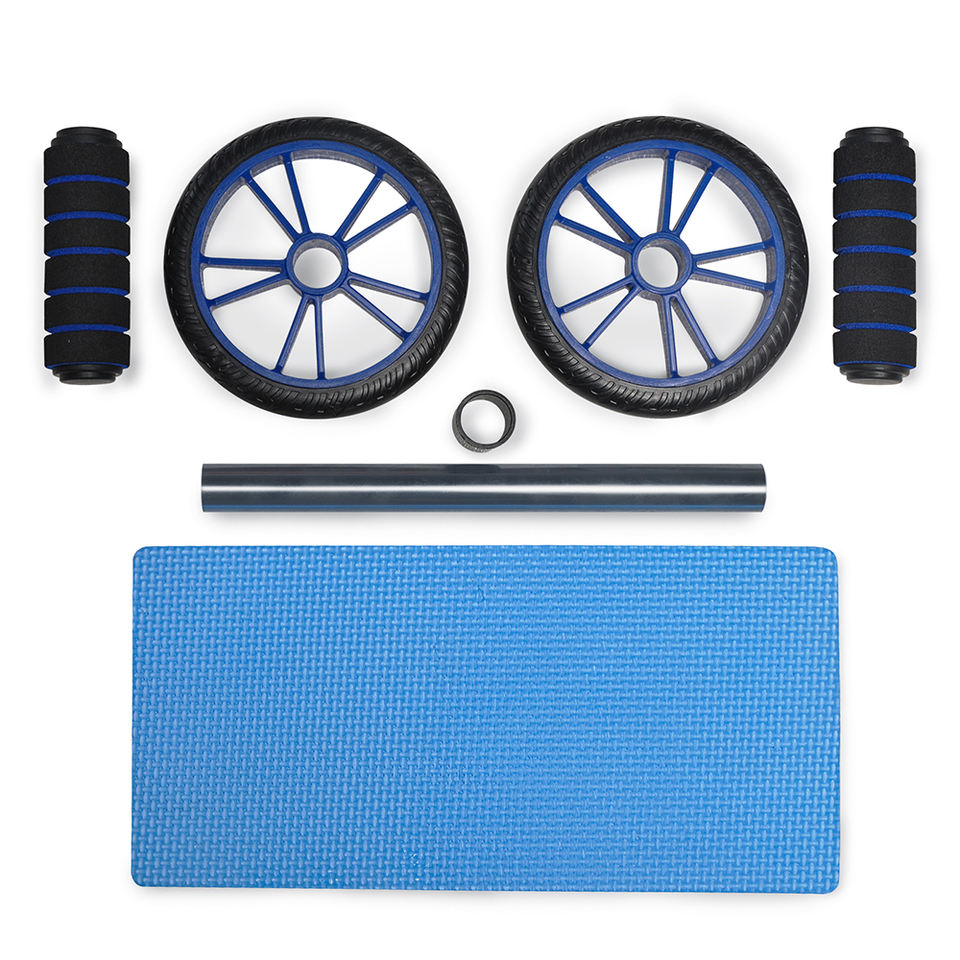 Easy to Use Fitness Equipment Steel ABS Plastic and Rubber Abdominal Wheel Roller for Home Exercise and Yoga