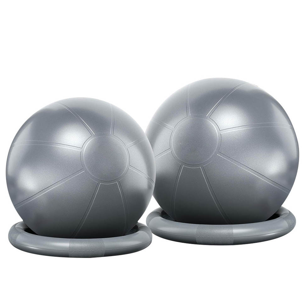 Custom Logo Fitness Yoga Ball for Active Vacations Durable with Bounce Quality Exercise and Massage Features