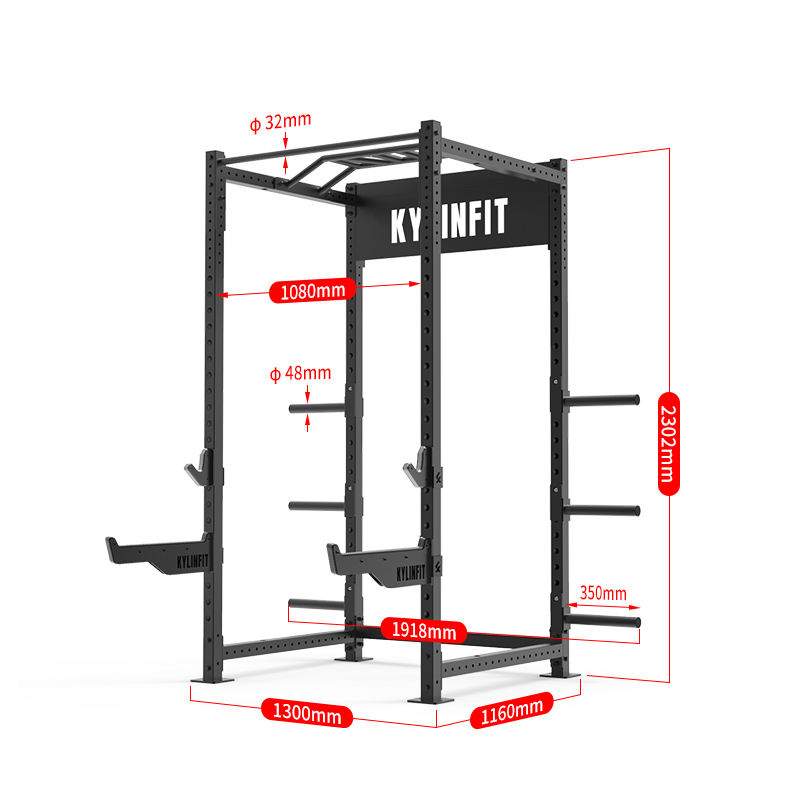 Rising Fitness Modern Steel Multi Functional Commercial Use Adjustable Squat Rack for Gym Strength Training