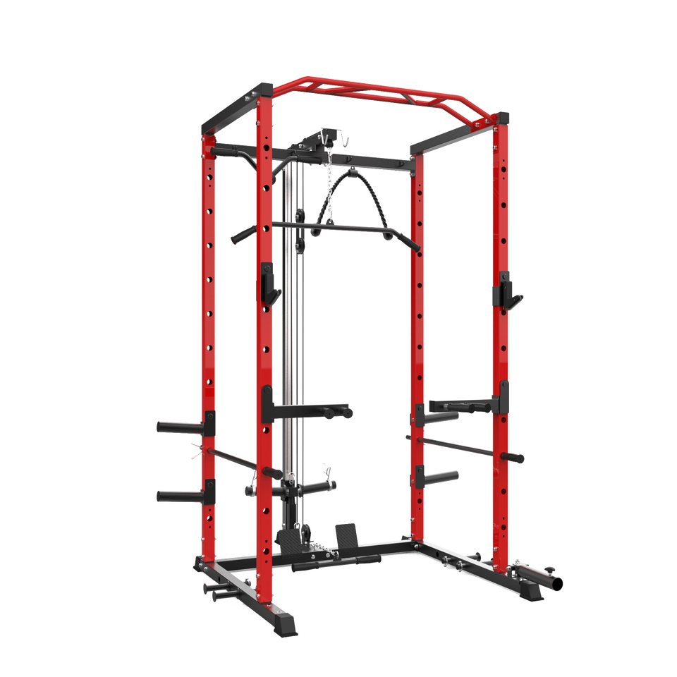 Rising Fitness Gym Training Commercial Body Building Workout Station Adjustable Power Cage Squat Rack