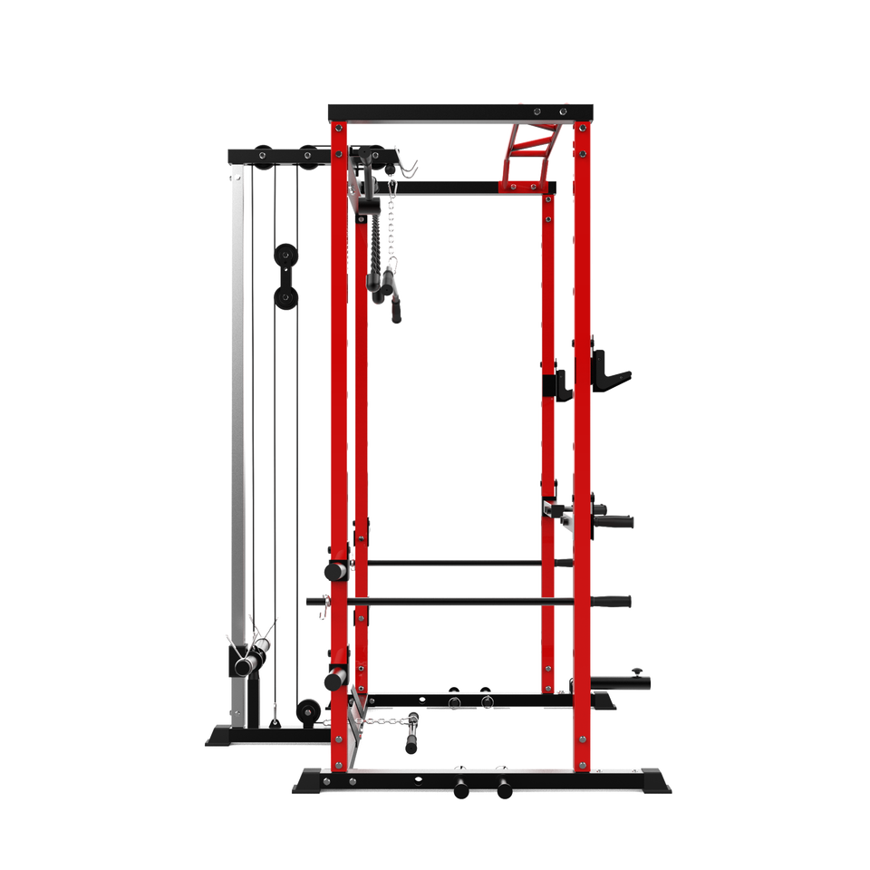 Rising Fitness Gym Training Commercial Body Building Workout Station Adjustable Power Cage Squat Rack
