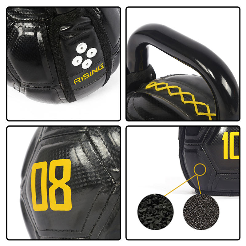 Rising Fitness Portable Gym Arm Strength Training Equipment Household Deep Squat Lifting Sand-Filled Soft Kettlebell Iron