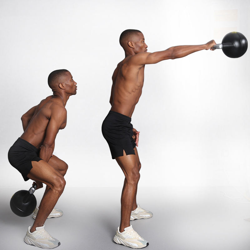 Rising Fitness Customized Competition Kettlebell Free Weight Set Portable Casting Iron for Body Workout