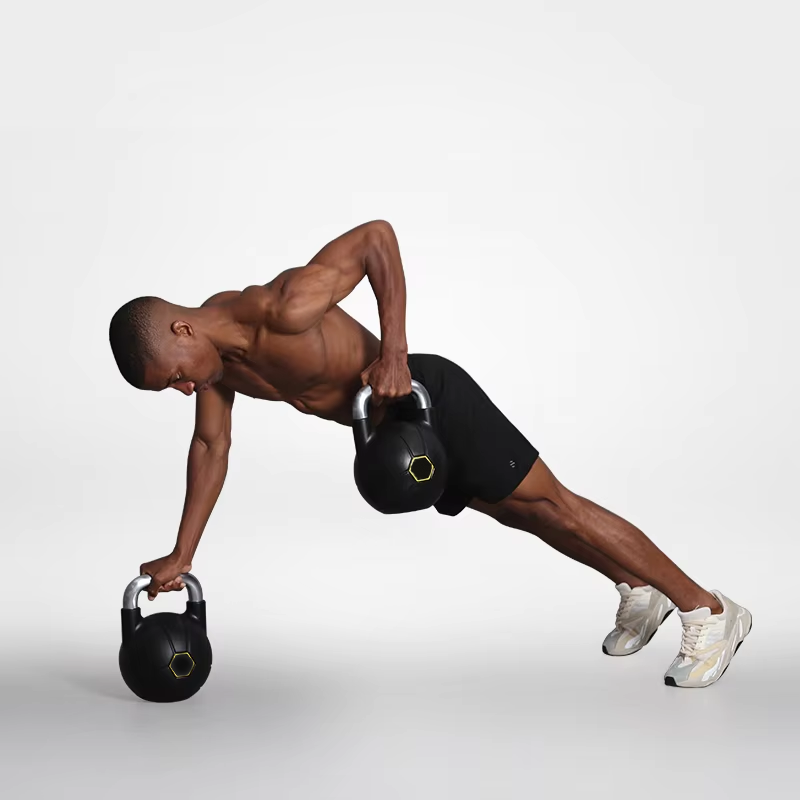 Rising Fitness Customized Competition Kettlebell Free Weight Set Portable Casting Iron for Body Workout