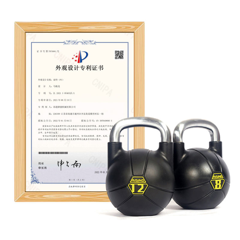Rising Fitness Customized Competition Kettlebell Free Weight Set Portable Casting Iron for Body Workout