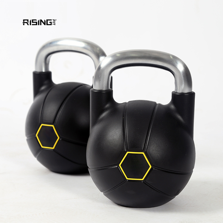 Rising Fitness Customized Competition Kettlebell Free Weight Set Portable Casting Iron for Body Workout
