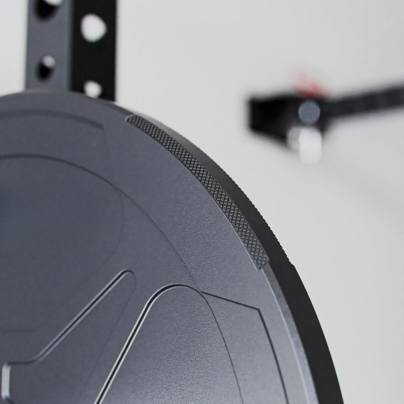 Rising Fitness 2 Inch Hole Rubber Bumper Plates Set for Barbell 10-45lbs 5-25kg Gym Fitness Equipment