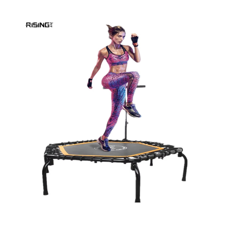 Rising Fitness Cheap Anti slip Fitness Indoor Mini Rectangle Rectangular Jum Sports Trampoline Jump for Gym