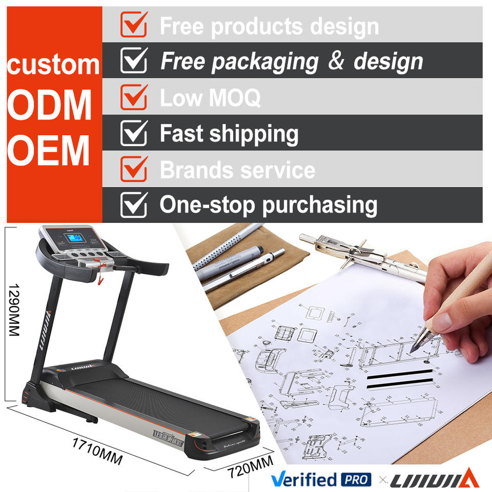 Hit Product 2.0HP Motor Power Auto Incline Fitness Equipment Foldable Electric Treadmill for Home Gym