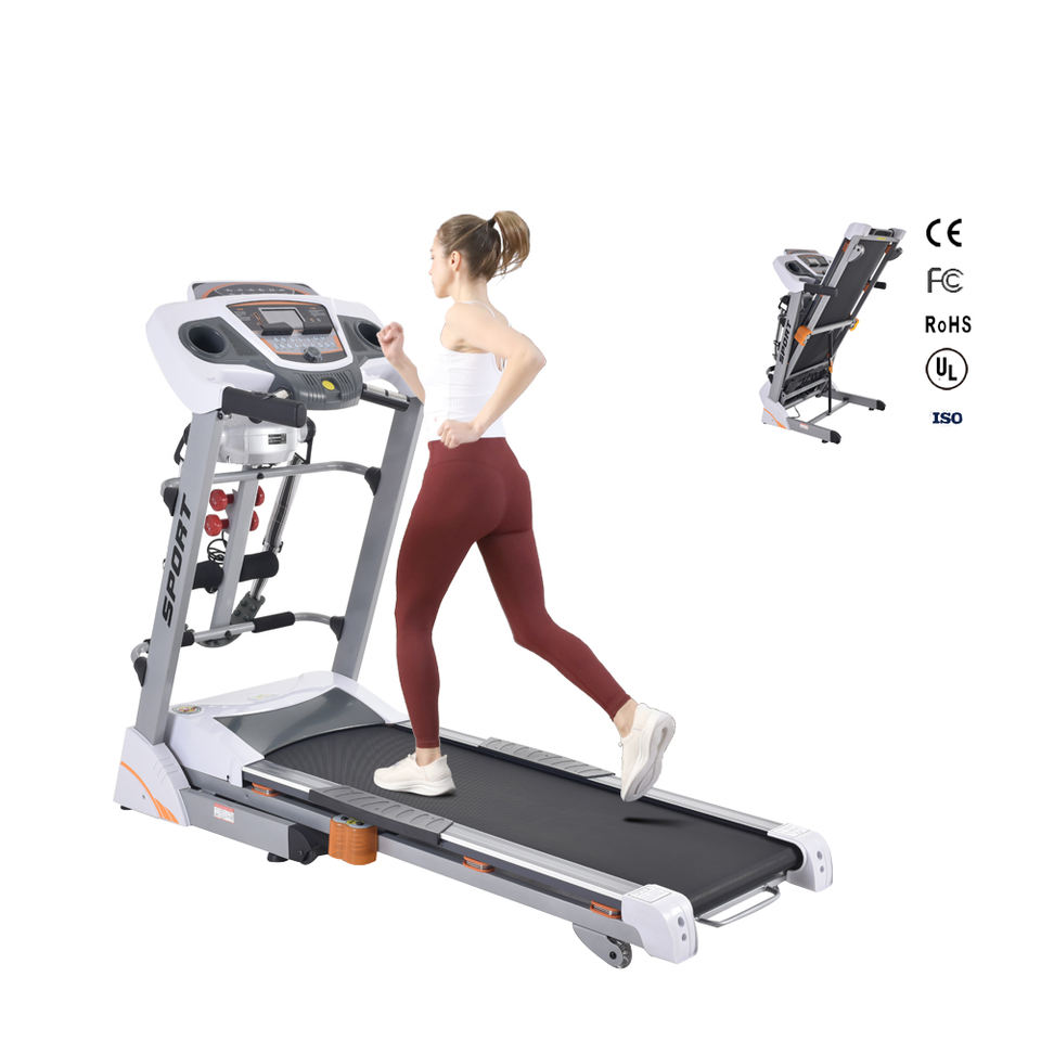 Most Wanted Professional LCD Screen Foldable Auto Incline Fitness Home Gym Use Electric Treadmill