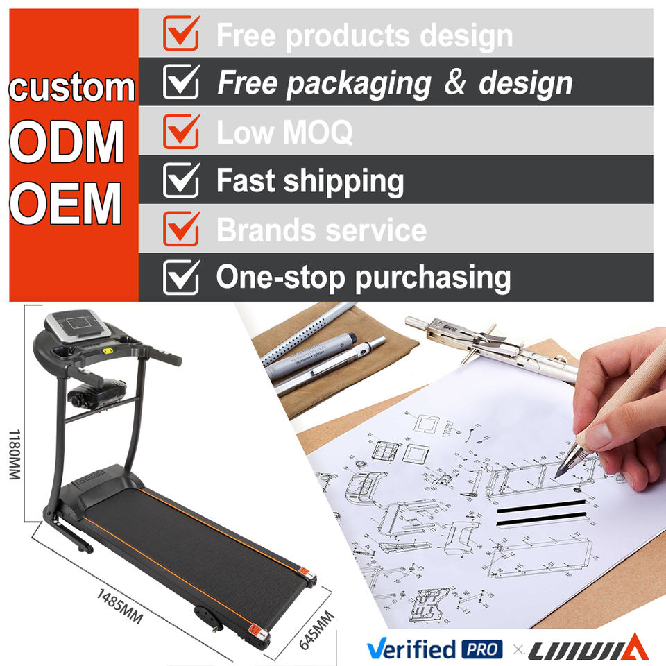 Upgraded Version 1.5HP Motor Professional Fitness Home Gym Use Foldable Wallking Electric Treadmill